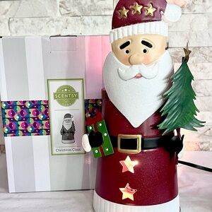 Scentsy Festive Santa Claus Warmer - Red, White, Green